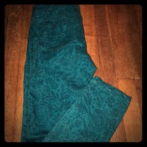 Flower printed pants